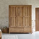 Noah Solid Mango Triple Wardrobe