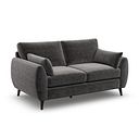Nova 2 Seater Sofa in Canna Dark Grey Fabric