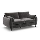 Nova 3 Seater Sofa in Canna Dark Grey Fabric