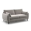 Nova 3 Seater Sofa in Canna Grey Fabric