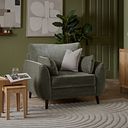 Nova Armchair in Canna Dark Green Fabric