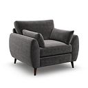 Nova Armchair in Canna Dark Grey Fabric