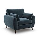 Nova Armchair in Canna Steel Blue Fabric