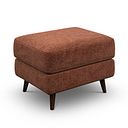 Nova Footstool in Arlan Copperwood Fabric
