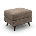 Nova Footstool in Arlan Smokestone Fabric