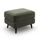 Nova Footstool in Canna Dark Green Fabric