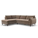 Nova Right Hand Corner Chaise Sofa in Canna Cocoa Fabric