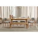 Oaklee Natural Oak Dining Bench 140cm