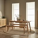 Oaklee Natural Oak Extendable Dining Table 160-210cm