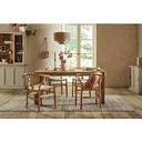 Ontario European Oak Dining Table 160cm + 4 Lars Dining Chair in Natural Oak with Natural Seat