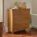 Orrick Rustic Solid Oak 3+2 Drawer Chest