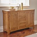 Orrick Rustic Solid Oak Large Sideboard