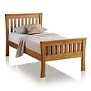 Orrick Rustic Solid Oak Single Bed
