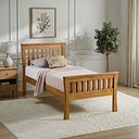 Orrick Rustic Solid Oak Single Bed