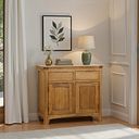 Orrick Rustic Solid Oak Small Sideboard