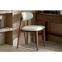 Otis Chair Cool Grey with Walnut Stained Beech Legs 