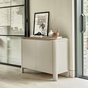 Otto Smoked Oak and Cashmere Painted Small Sideboard