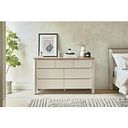 Otto Smoked Oak Finish and Cashmere Painted 7 Drawer Chest