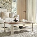 Otto Smoked Oak Finish and Cashmere Painted Coffee Table