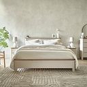 Otto Smoked Oak Finish and Cashmere Painted Double Bed