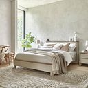 Otto Smoked Oak Finish and Cashmere Painted King-Size Bed