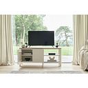 Otto Smoked Oak Finish and Cashmere Painted Large TV Unit