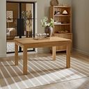 Pembroke Natural Solid Oak Extending Dining Table 140-220cm