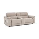 Phoenix 2.5 Seater Power Recliner Console Sofa with Smart Screen and Speakers in  Manhattan Cotton Fabric