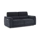 Phoenix 3 Seater Power Recliner Sofa with Adjustable Power Headrests in  Manhattan Indigo Fabric