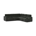 Phoenix Large Corner Electric Recliner Sofa with Adjustable Power Headrests in  Manhattan Pine Fabric