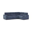 Phoenix Left hand Corner Electric Recliner Sofa in  Manhattan Navy Fabric