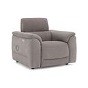 Phoenix Power Recliner Armchair with Adjustable Power Headrest and Speakers in  Manhattan Nutmeg Fabric
