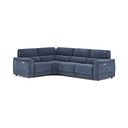 Phoenix Right hand Corner Electric Recliner Sofa in  Manhattan Navy Fabric
