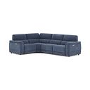 Phoenix Right hand Corner Electric Recliner Sofa with Adjustable Power Headrests in  Manhattan Navy Fabric