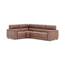 Phoenix Right hand Corner Electric Recliner Sofa with Adjustable Power Headrests in  Mocha Mousse Leather