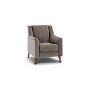 Porter Armchair in Velluto Mocha Fabric