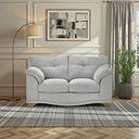 Ravello 2 Seater Sofa in Aero Silver Fabric