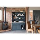 Richmond Smoked Oak Finish and Ink Blue Painted Hardwood Large Dresser