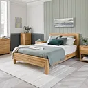 Romsey Natural Solid Oak 6ft Super King-Size Bed