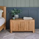 Romsey Natural Solid Oak Blanket Box