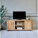 Romsey Natural Solid Oak Large TV Unit