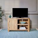 Romsey Natural Solid Oak Small TV Unit