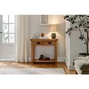 Original Rustic Solid Oak Console Table