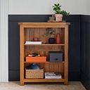 Original Rustic Solid Oak Small Bookcase