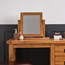 Original Rustic Solid Oak Dressing Table Mirror