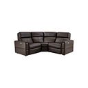 Samson Electric Recliner Modular Group 1 in Two Tone Brown Leather