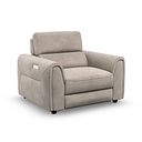 Santorini Electric Recliner Armchair with Power Headrest in  Nomad Sahara Fabric