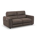Santorini Modular 2 Seater Electric Reclining Sofa with Power Headrests in Nomad Driftwood Fabric  - GROUP 8