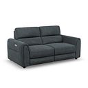 Santorini Modular 2 Seater Electric Reclining Sofa with Power Headrests in Nomad Harbour Mist Fabric  - GROUP 8