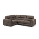 Santorini Modular 4 Seater Electric Recliner Right Hand Corner Sofa with Power Headrests in Nomad Driftwood Fabric - GROUP 2